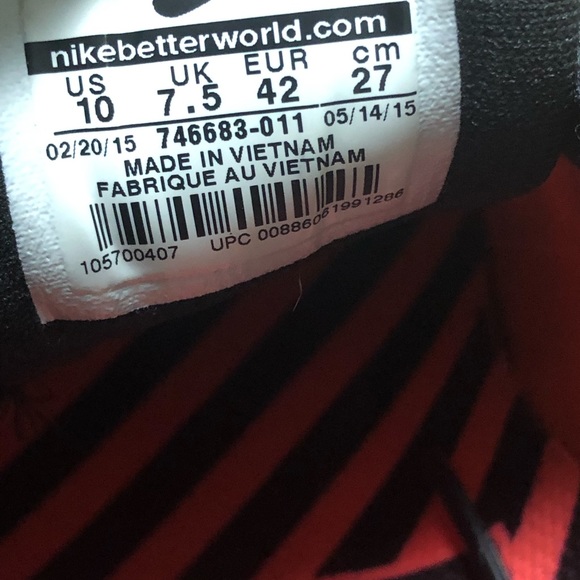 Nike Air Max 2015 NR Black Lava Mesh Running Shoes - Picture 11 of 11